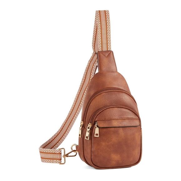 Leather Cross Body Sling Bag - Picture 2 of 7